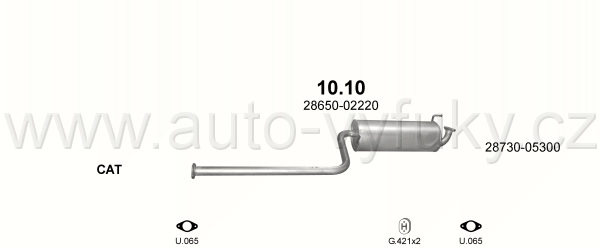 HYUNDAI ATOS 1.1 6/2003-8/2008 1086ccm 43-46kW / 58-63HP KAT 1.1i 12V