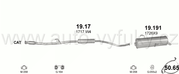 PEUGEOT 206 1.4 HATCHBACK 11/2003-0/2006 1360ccm 66kW / 90HP KAT 1.4i 16V