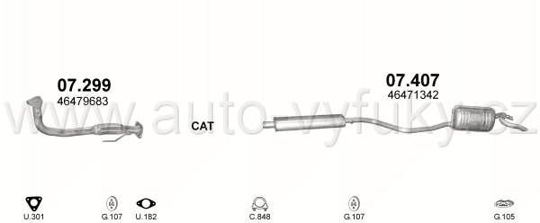 LANCIA Y 1.2 HATCHBACK 9/2000-0/0 1242ccm 44-59kW / 60-86HP KAT 1.2i 4Cyl 8/16V