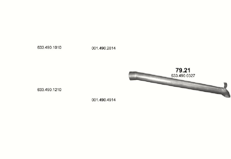 Schéma výfukového systému SETRA S400 12.0 – S415GT/S416GT/S412UL/S415UL/S416UL/S417UL/S419UL